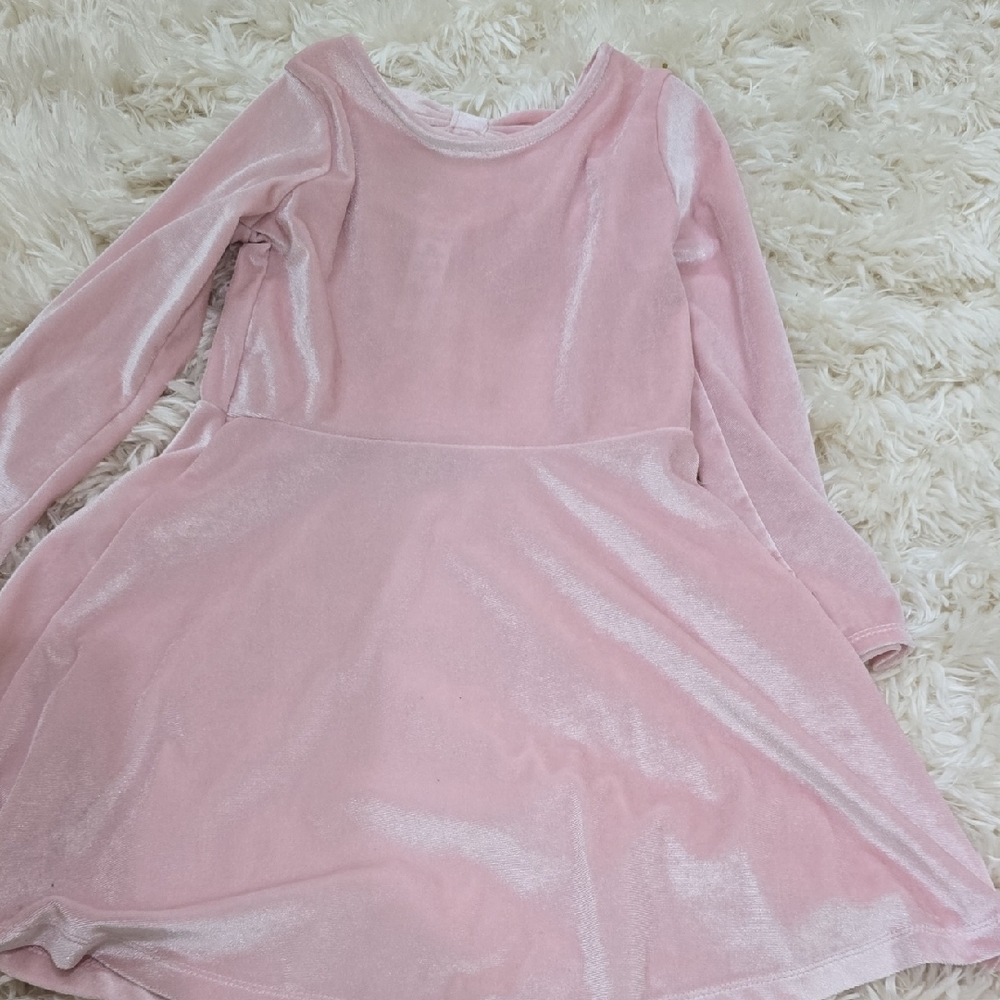 Pink Velvet Kids Dress Carters Girls Size 5t